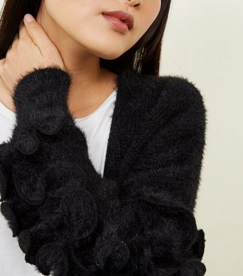 New look black fluffy cardigan best sale