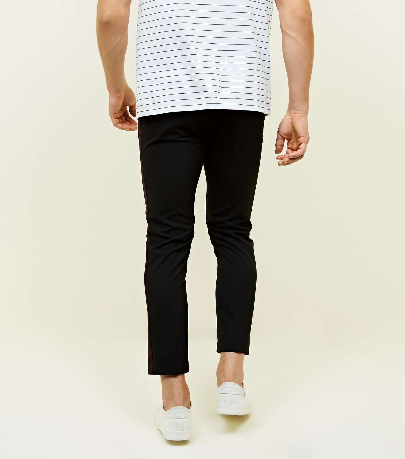 Black Side Stripe Trousers Image 5