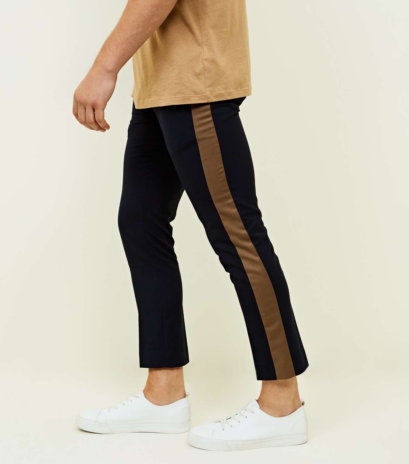 Navy Side Stripe Trousers