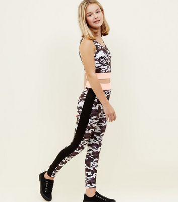 girls sports leggings and crop top