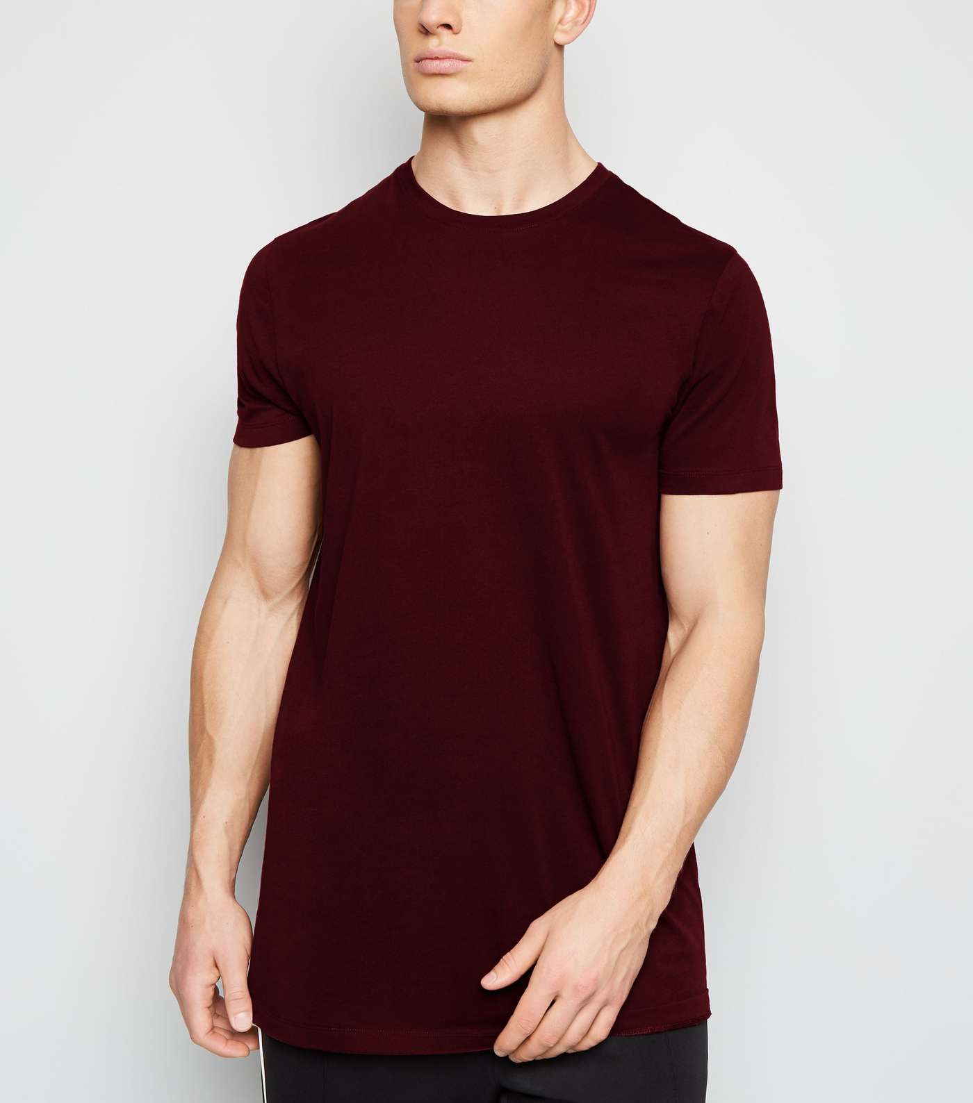 Burgundy Longline T-Shirt
