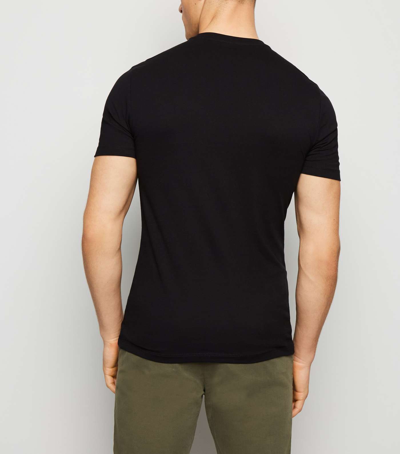 Black Muscle Fit T-Shirt Image 3