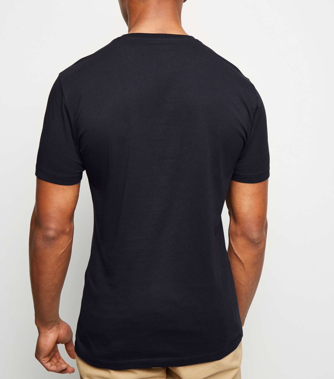Navy Muscle Fit T-Shirt Image 3
