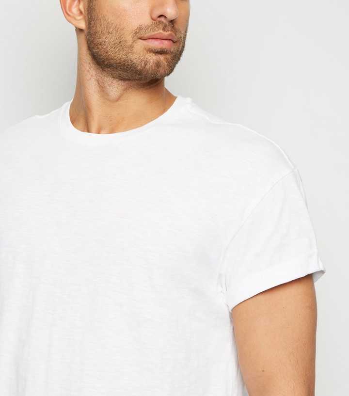 white slub t shirt