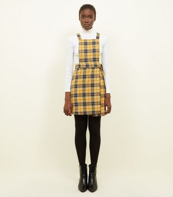 new look yellow pinafore