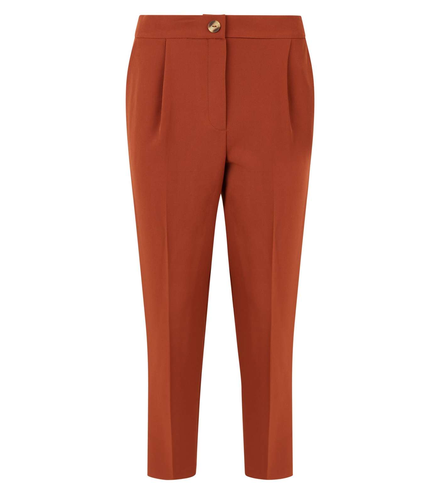 Rust Tapered Trousers Image 4