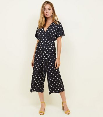 new look polka dot jumpsuit