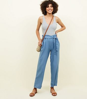 lightweight denim trousers