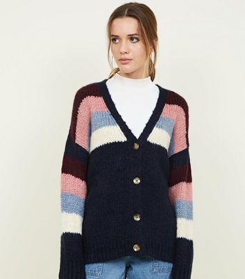 new look navy cardigan