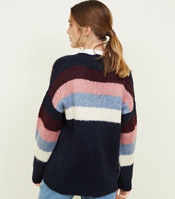 new look navy cardigan