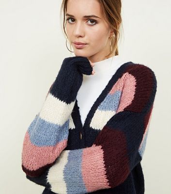 new look navy cardigan