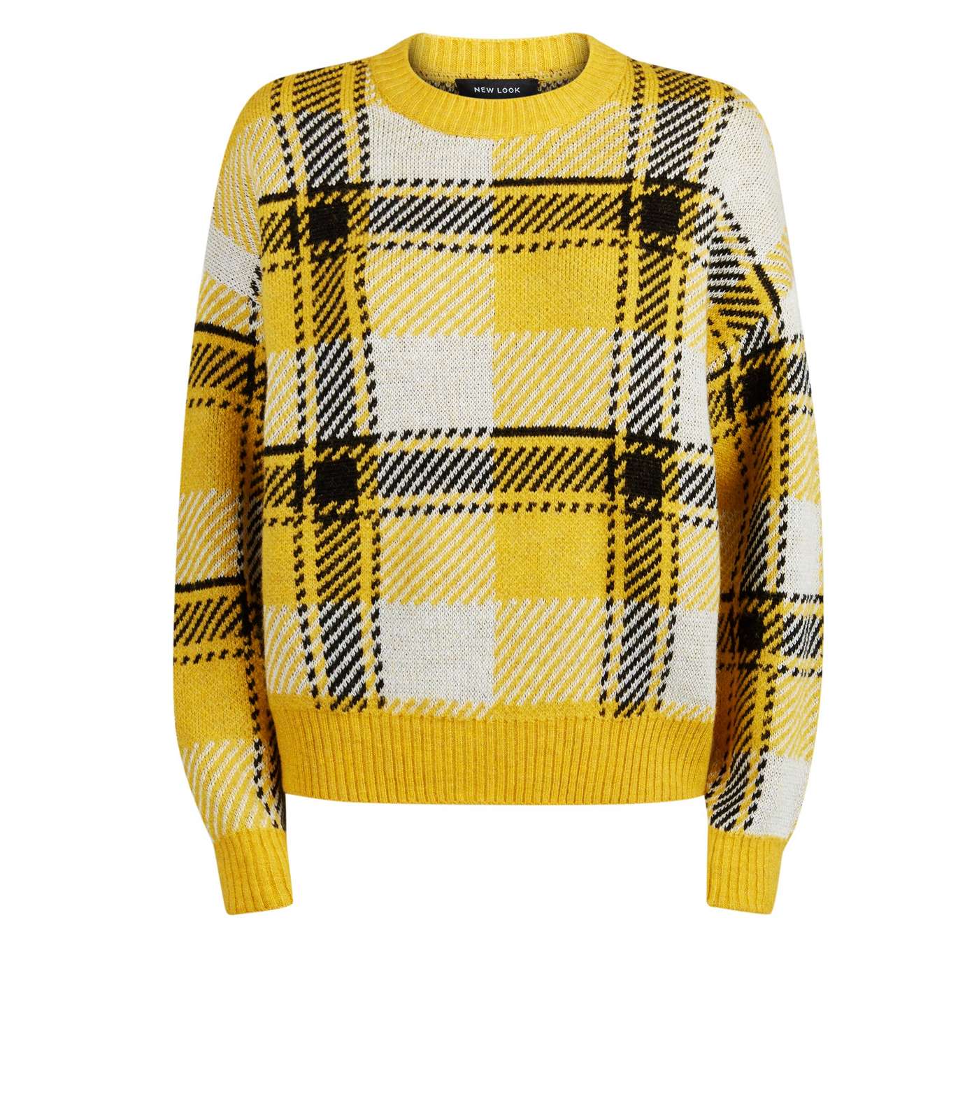 Yellow Brushed Check Jumper Image 4