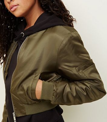 new look satin bomber jacket