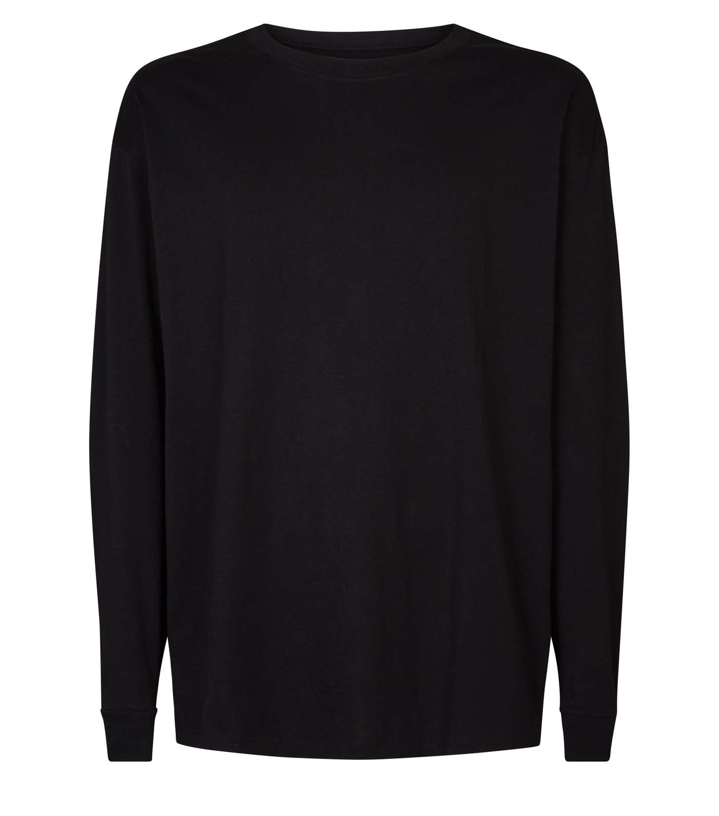 Black Long Sleeve Oversized T-Shirt Image 4