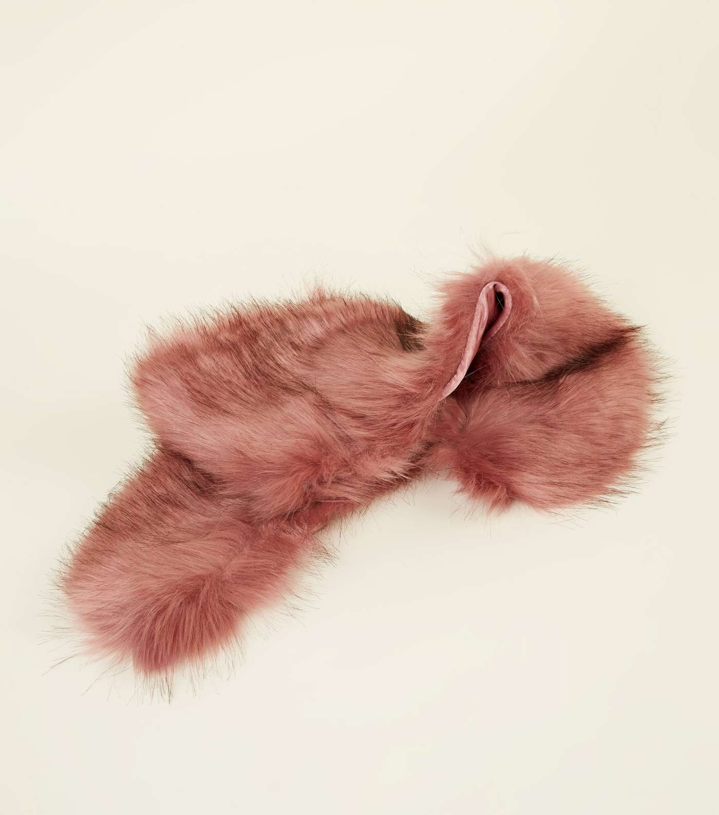 Mid Pink Faux Fur Collar  Image 3