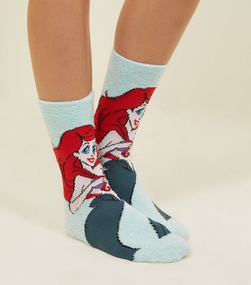 Chaussettes Disney vert menthe design Petite sirene