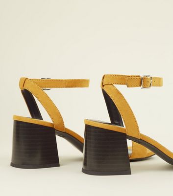 mustard heels new look