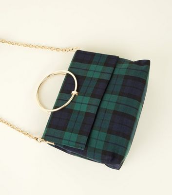 new look tartan bag