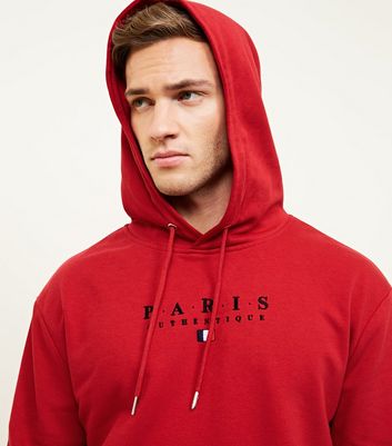new look red hoodie