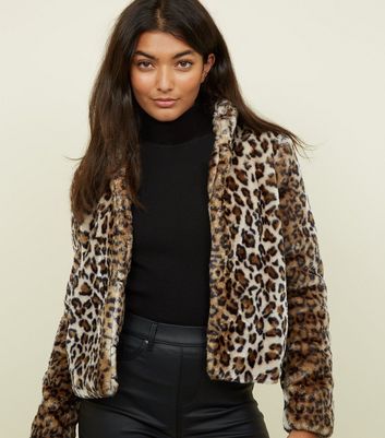 new look leopard coat