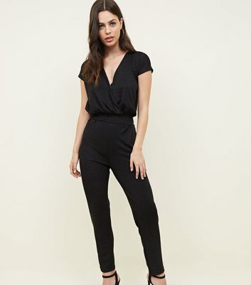 glitter wrap jumpsuit