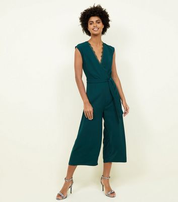 new look green jumpsuit