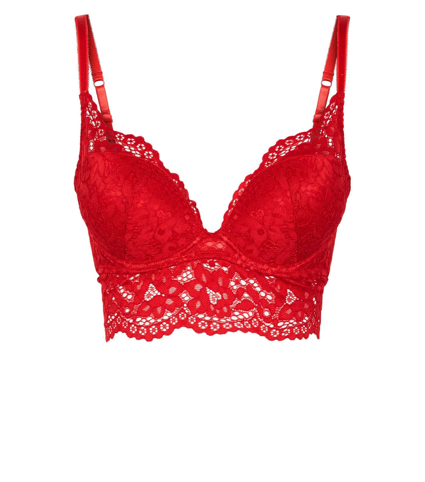 Red Lace Boost Bra Image 3
