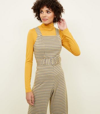 mustard wide leg jumpsuit