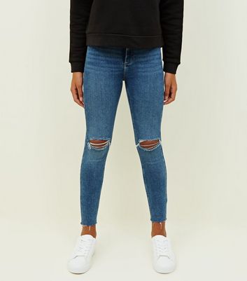 girls knee ripped jeans