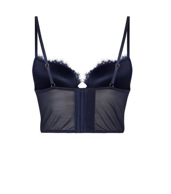 bustier bleu marine