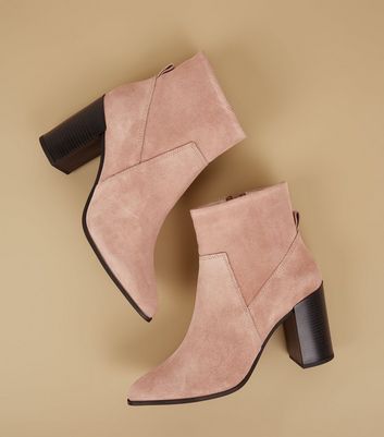 pink suede heels new look