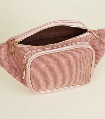 pink sparkly bum bag