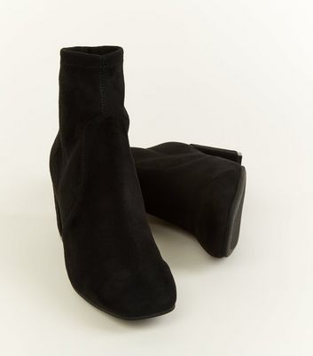 new look black sock boots