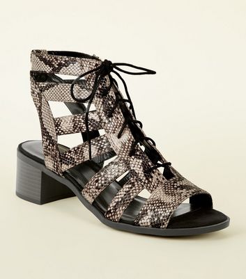 new look snake skin shoes