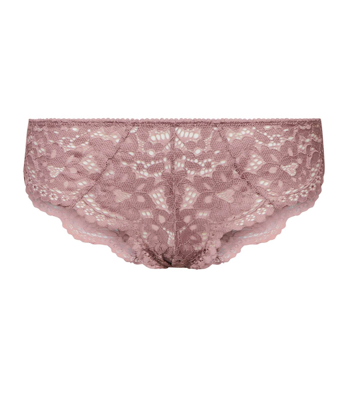 Mid Pink Lace Brazilian Briefs  Image 4