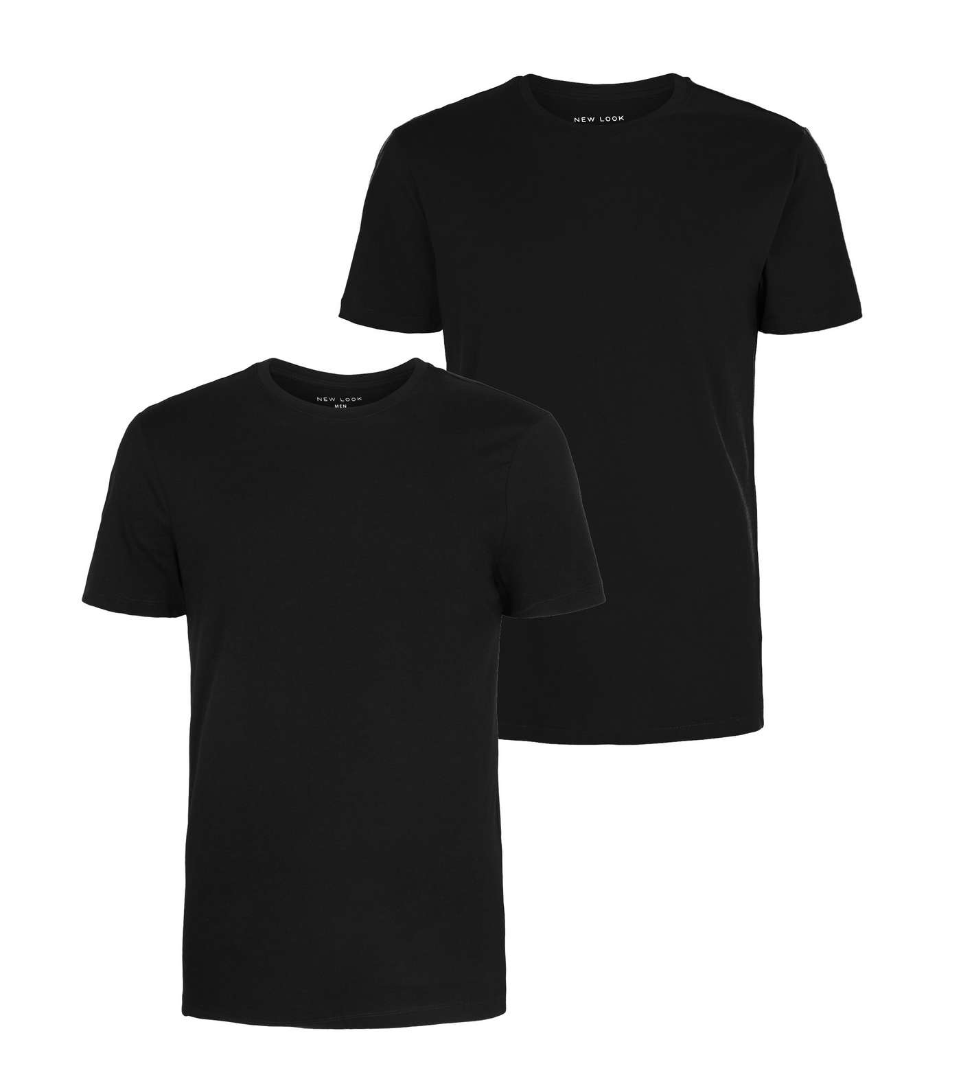 2 Pack Black Muscle Fit T-Shirts Image 4