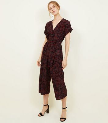 new look zebra jumpsuit