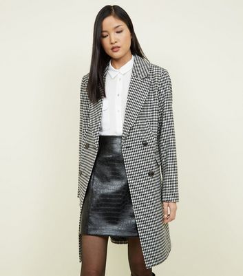 New look houndstooth coat Outlet
