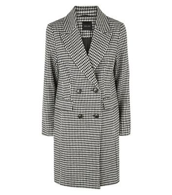 new look houndstooth coat