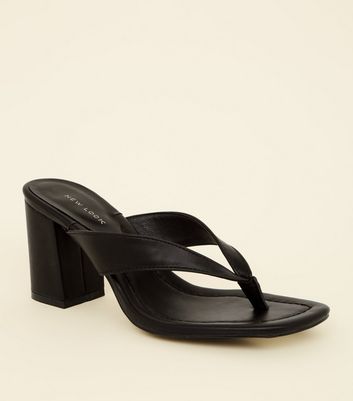 new look black sandals