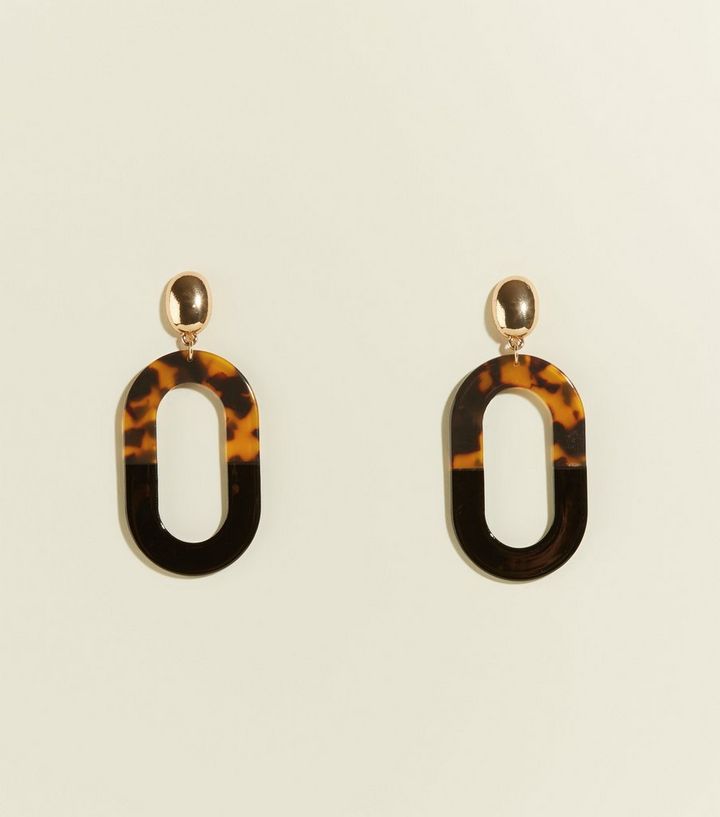 Tortoiseshell Resin Earrings