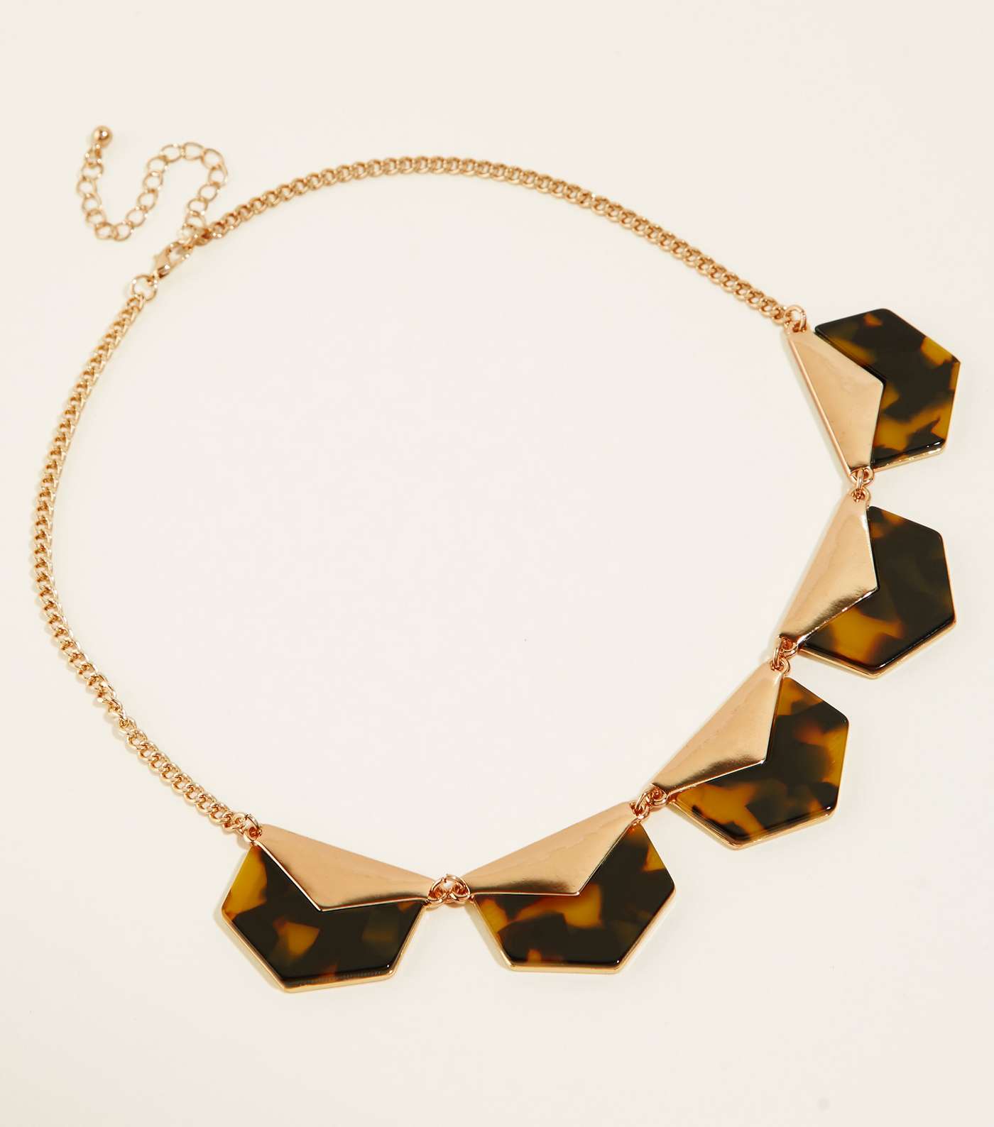 Brown Resin Short Necklace
