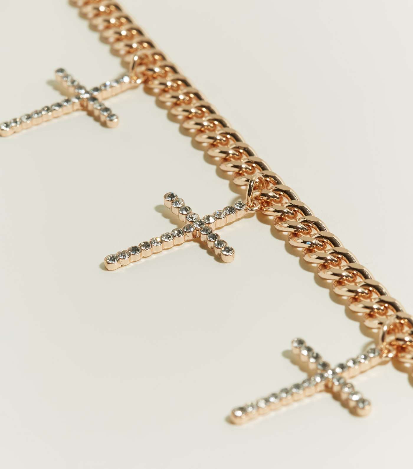 Gold Cross Charm Chain Waist and Hip Belt Image 3