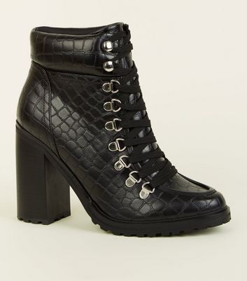 new look lace up boots