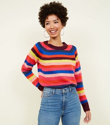 colourful knitted jumpers