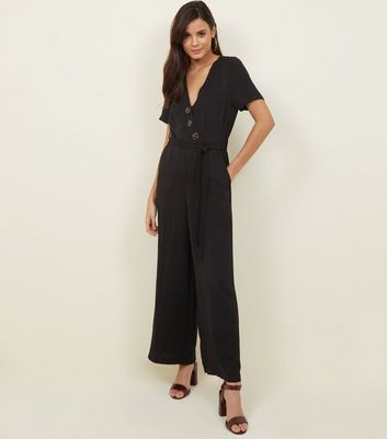 wrap jumpsuit wide leg