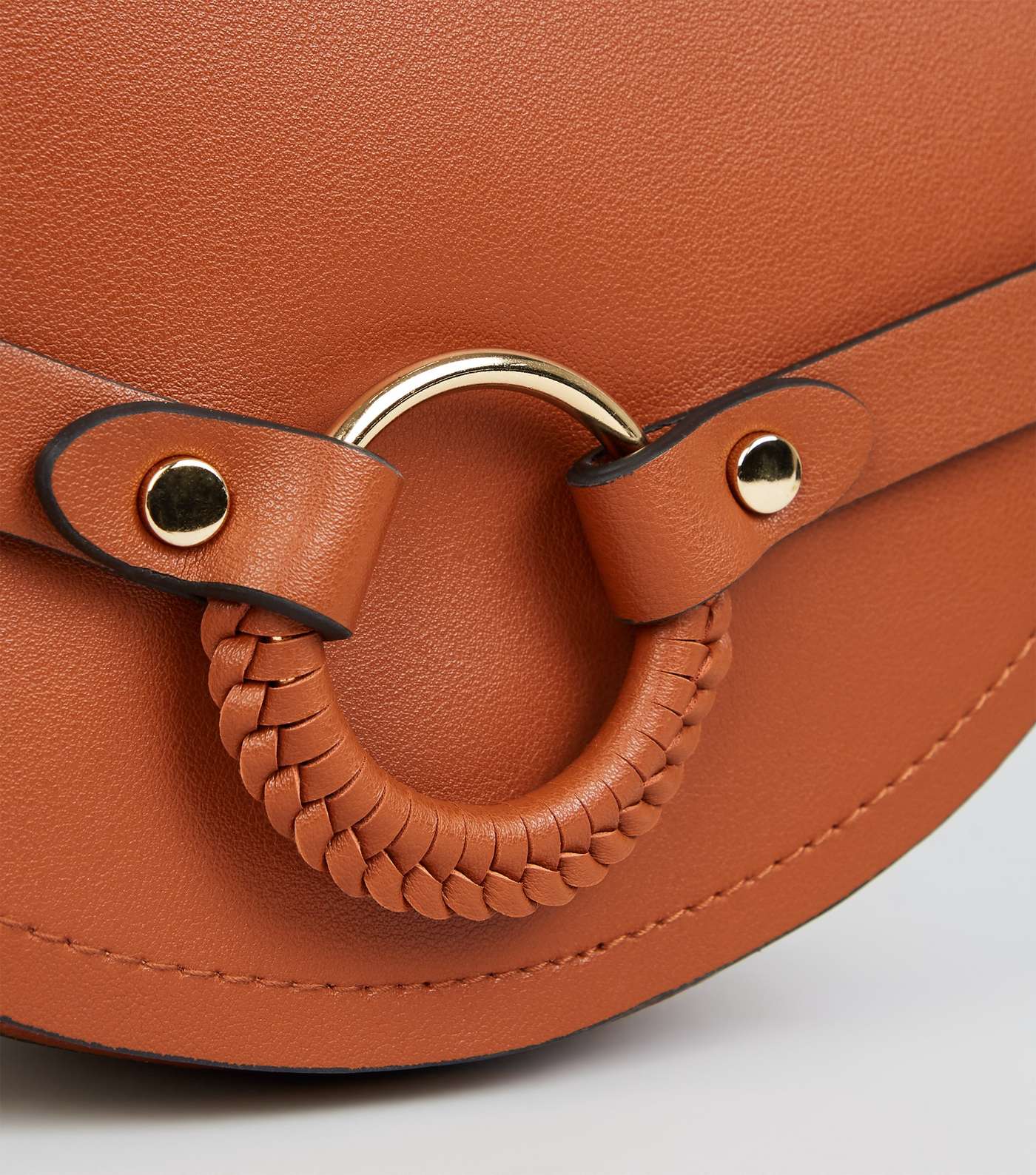 Tan Ring Front Saddle Bag  Image 4