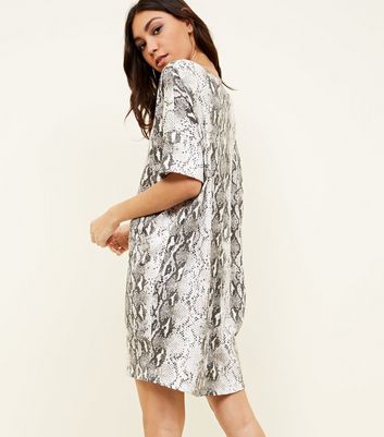 new look snakeskin dress