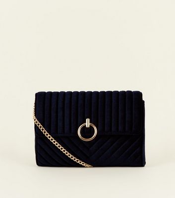 navy handbags new look