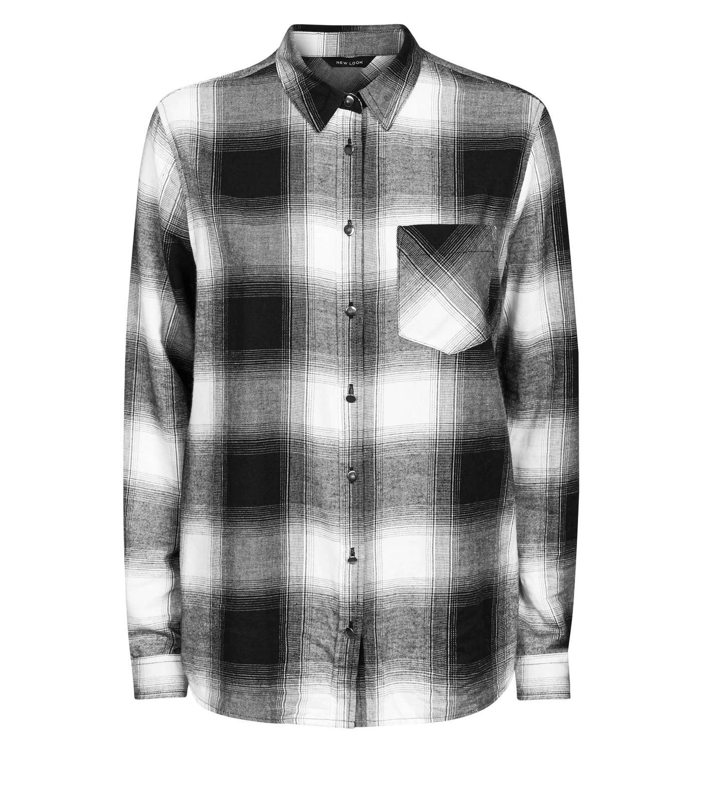 Black Check Long Sleeve Shirt Image 4